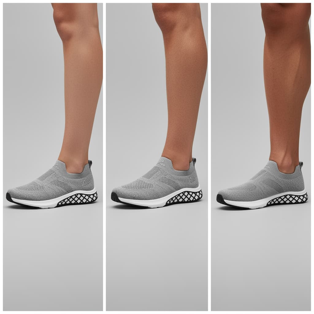 上脚尺寸对比图示例